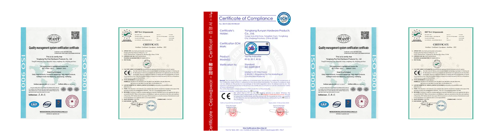 Certifications