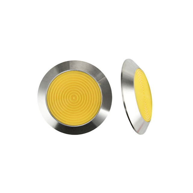 Stainless Steel Tactile Indicator Studs with Yellow/black PU Insert RY-DS156