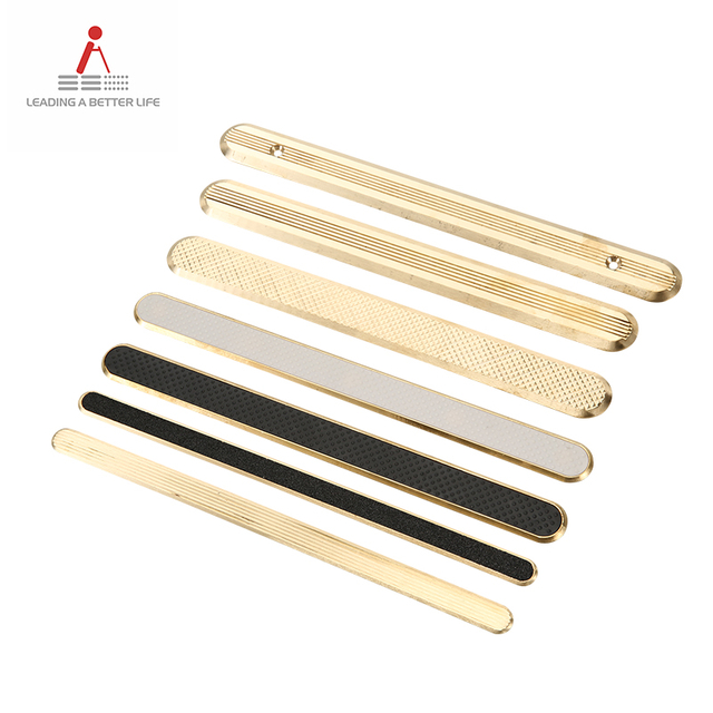 Factory of Brass Tactile Paving Strip with diamond surface of 30mm width for self-adhesive RY-TB208
