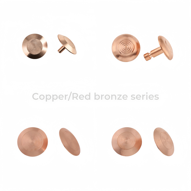 Red Bronze Copper Tactile Walking Surface Indicators Studs Paving Domes RY-DB208