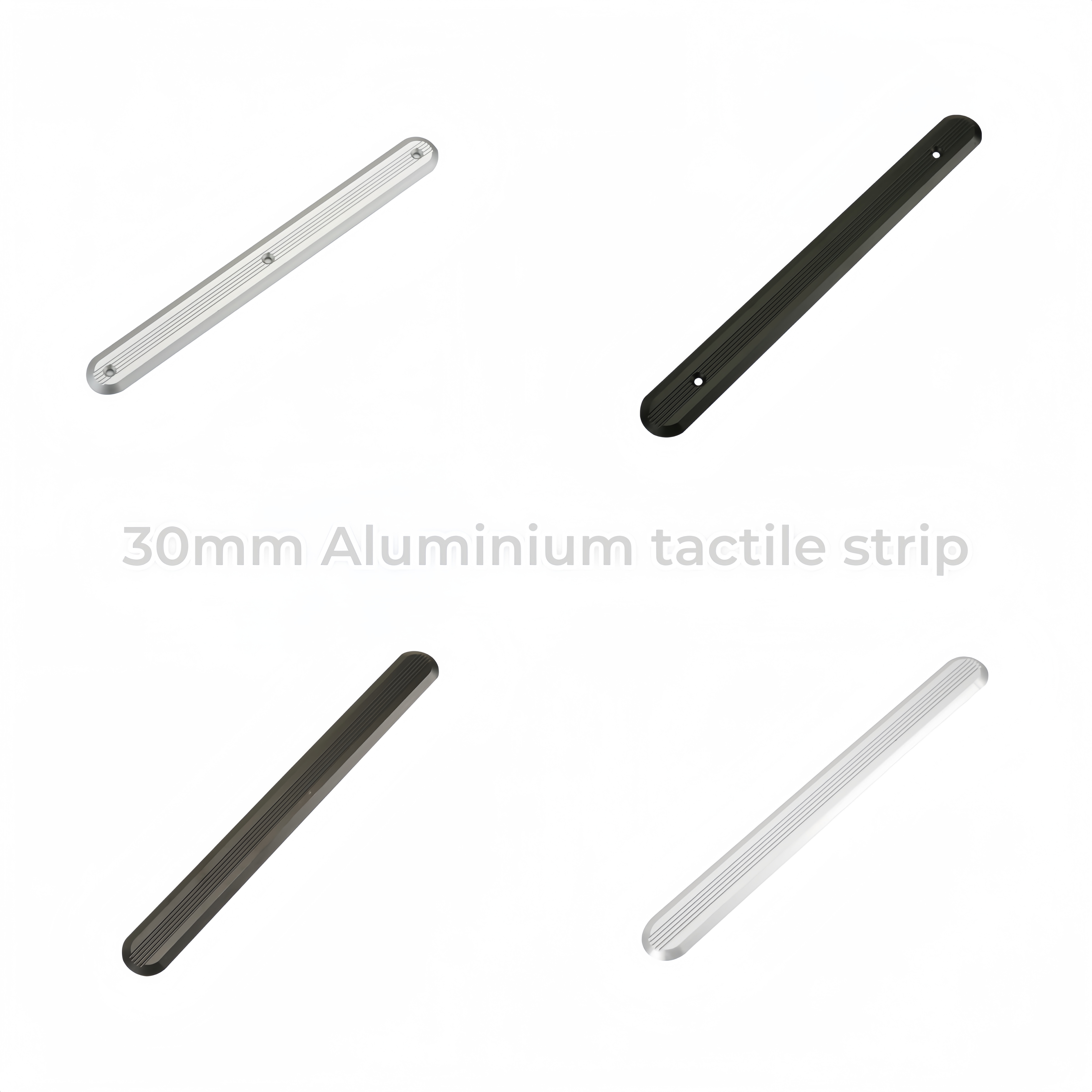 Aluminium Tactile Indicators Paving Strip Anti-slip Bars with Lines Surface RY-TA102
