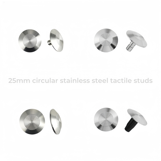 25mm Stainless Steel Tactile Paving Stud of Circular for Blind People RY-DS129